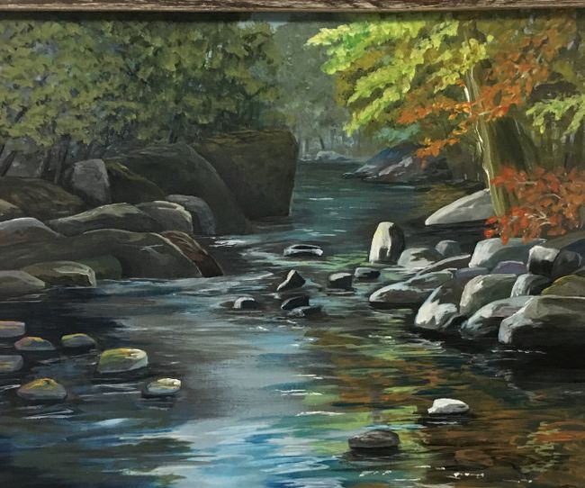 The River, Acrylic by Dianne Thompson