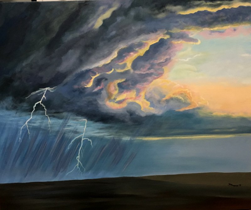 The Storm, Acrylic by Dianne Thompson