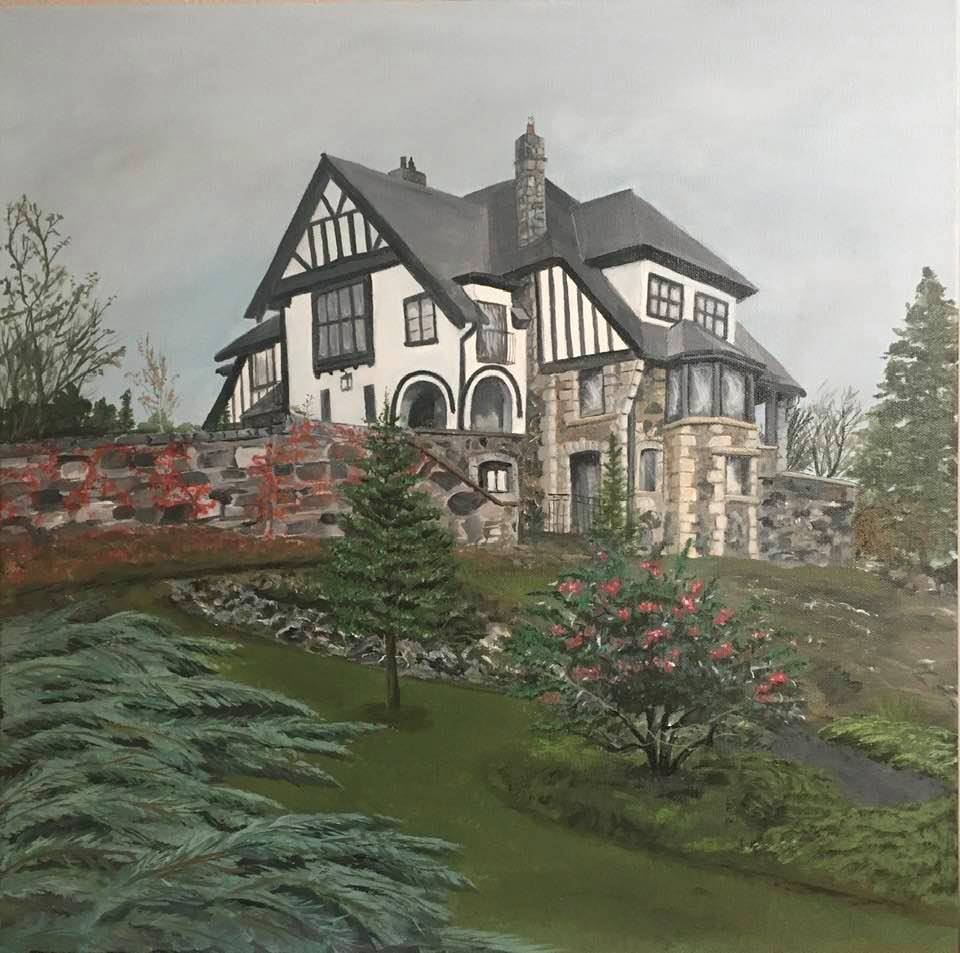 Victoria Home, Acrylic by Dianne Thompson