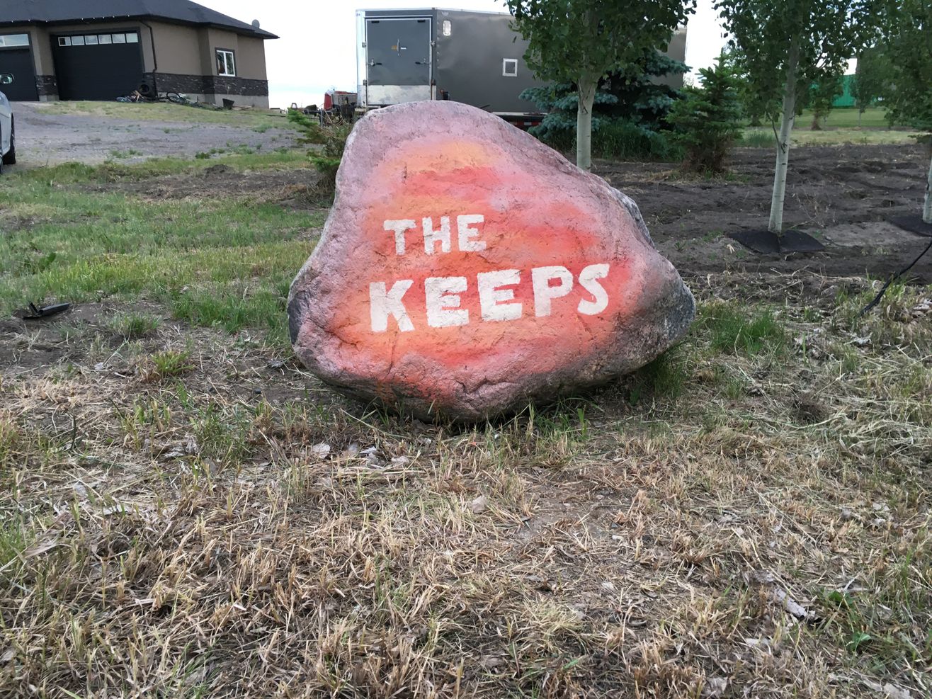 Rock Painting  Personalized Front, Acrylic by Dianne Thompson