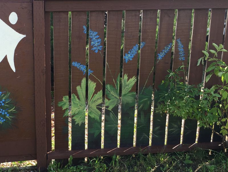 Fence Painting, Acrylic by Dianne Thompson
