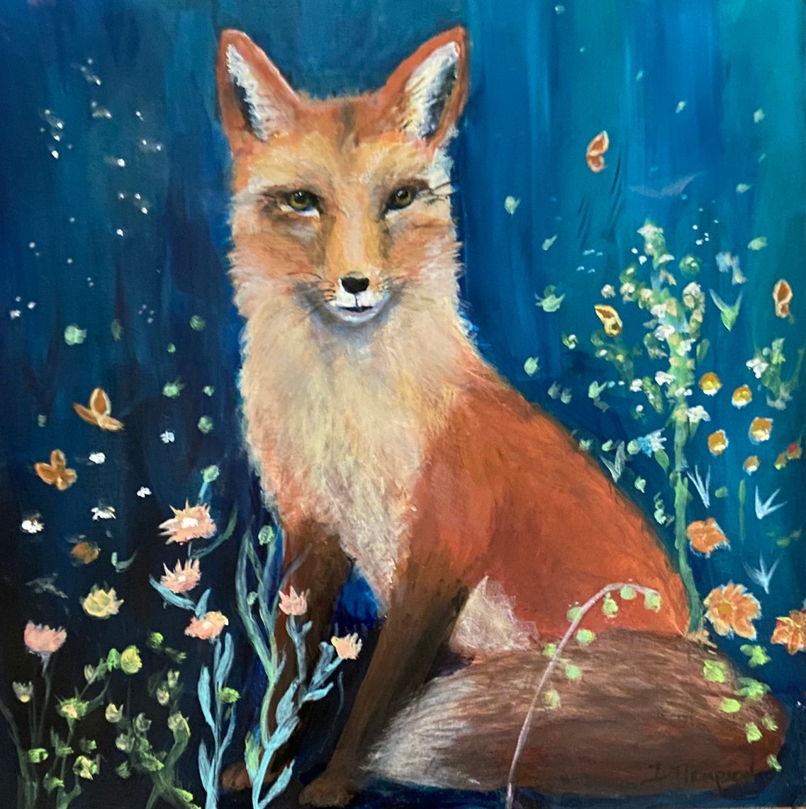 Foxxxy, Acrylic by Dianne Thompson