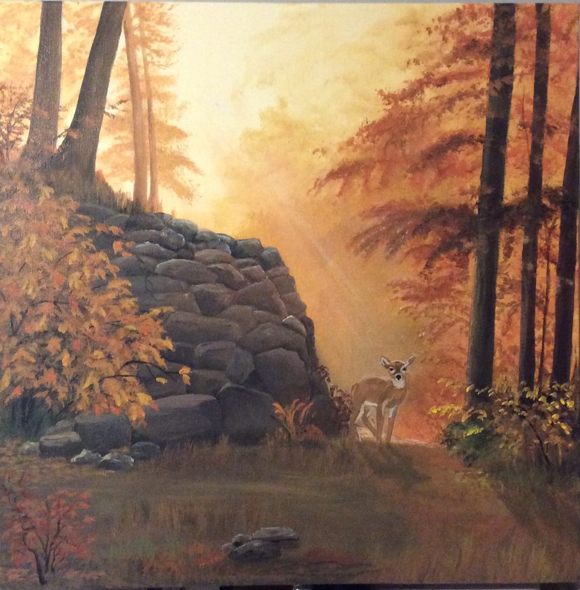 Morning Mist, Acrylic by Dianne Thompson