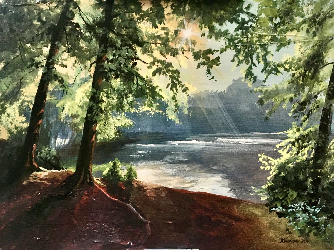 Morning Highlights, Acrylic by Dianne Thompson