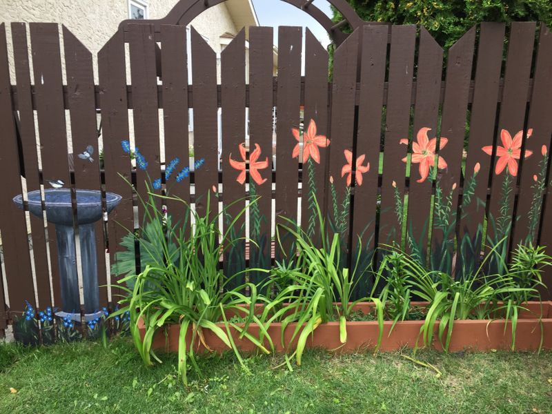 Fence Painting, Acrylic by Dianne Thompson