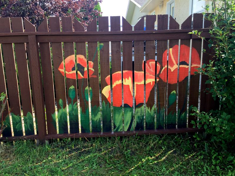 Fence Painting, Acrylic by Dianne Thompson