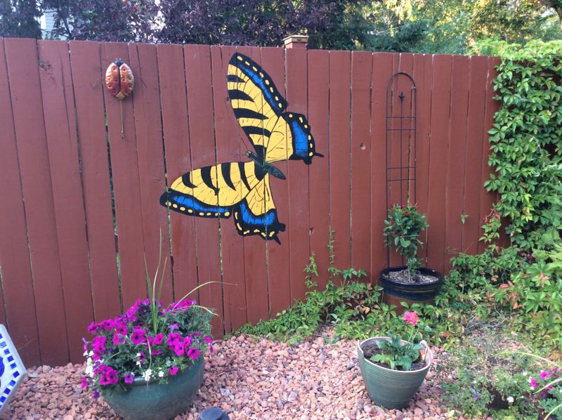 Fence Painting, Acrylic by Dianne Thompson